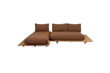 Cane-line Sticks hjørnesofa - Umber brown 